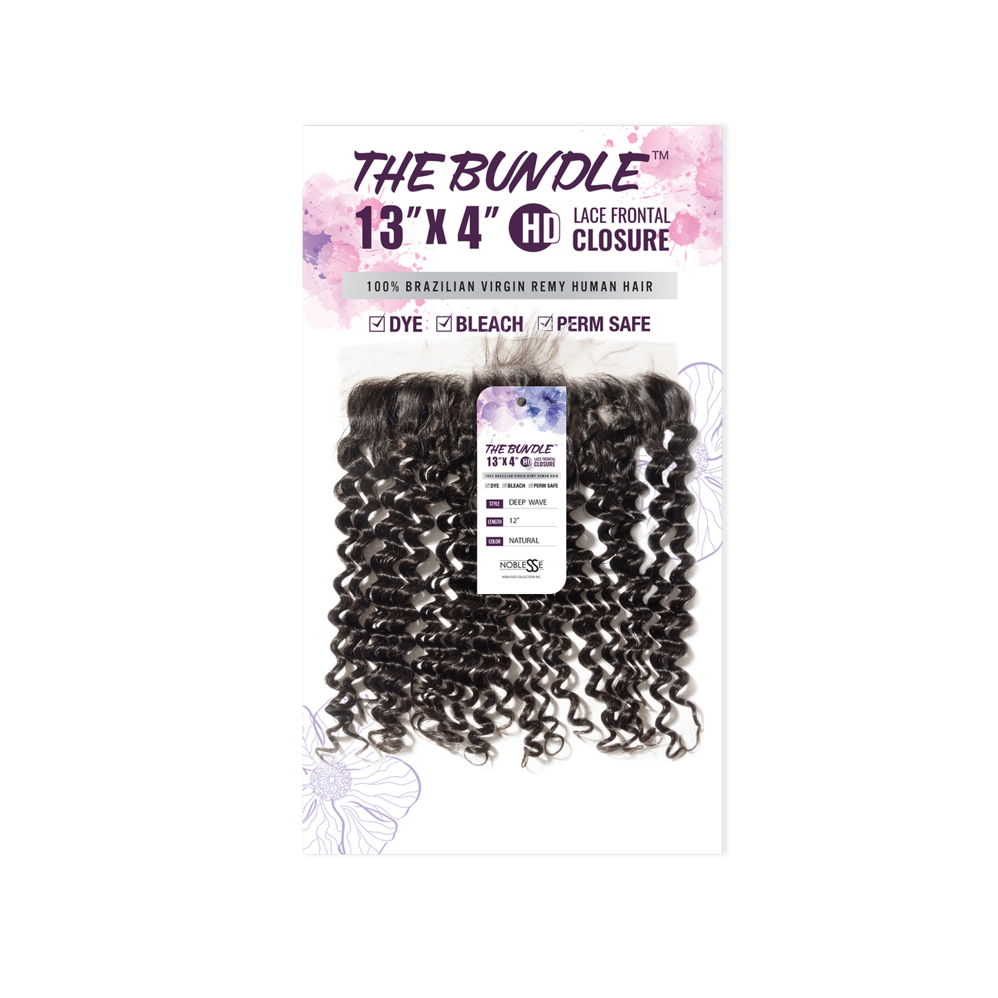 The Bundle 13x4 HD Lace Frontal Closure Deep Wave