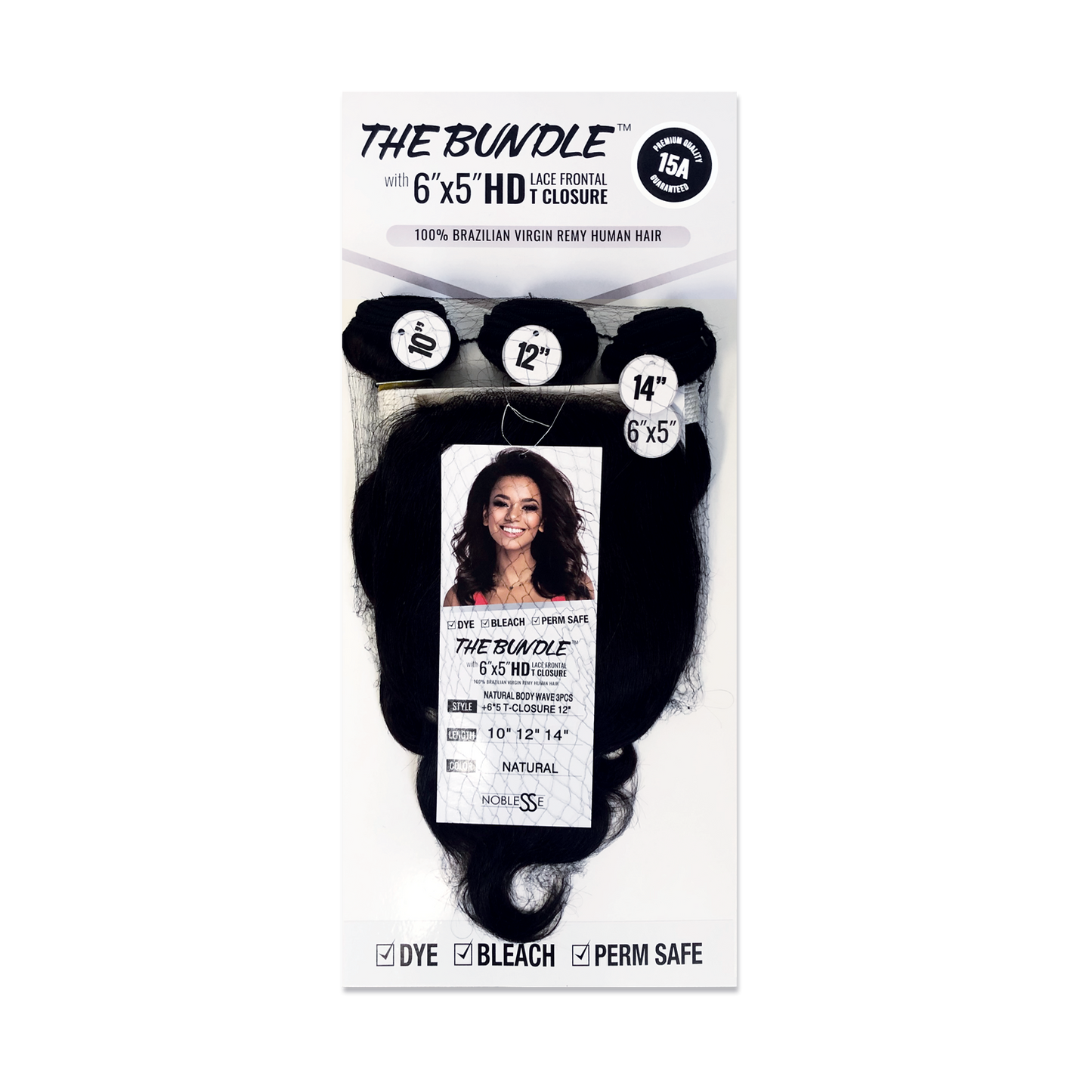 The Bundle 3pcs Body Wave with 6x5 HD T Closure
