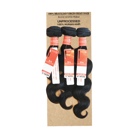 8A 3pcs Unprocessed Bundle Hair Body Wave