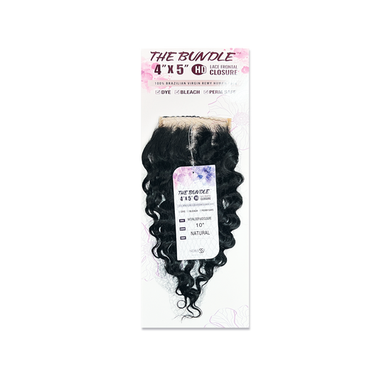 The Bundle 4X5 HD Lace Frontal Closure Deep Wave