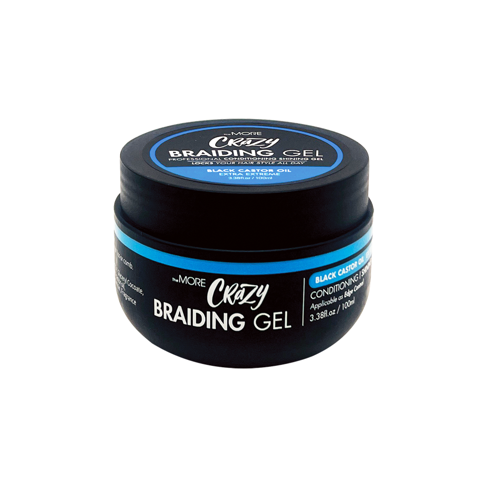 TheMORE Crazy Braiding Gel Black Castor Oil – Noblesse Hair