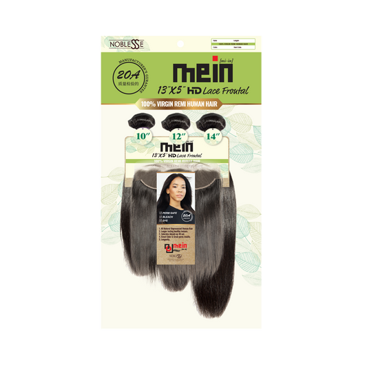 MEIN 20A 13X5 3 Bundle with HD Lace Closure Body Wave