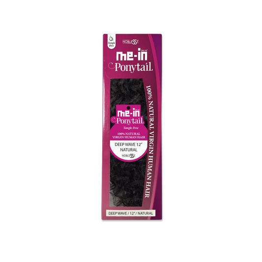 Me-in 100% Virgin Human Hair Ponytail Deep Wave