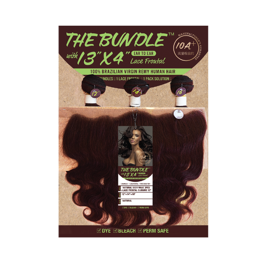 The Bundle Body Wave 3pcs with 13"x4" Frontal Lace Closure