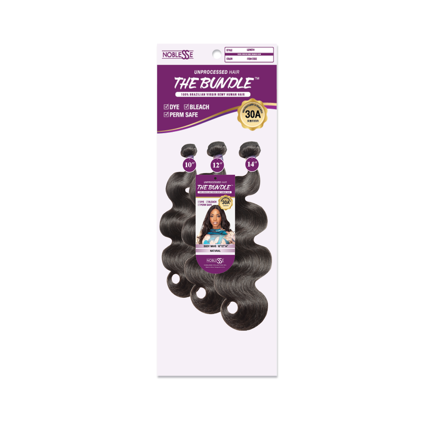 The Bundle 30A Unprocessed Hair 3pcs Body Wave