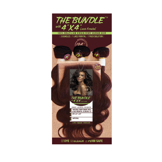 The Bundle Body Wave 3pcs with 4"x4" Frontal Lace Closure
