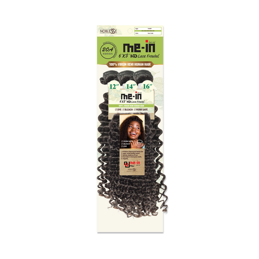 MEIN 20A 6X5 3 Bundle with HD Lace Closure Deep Wave