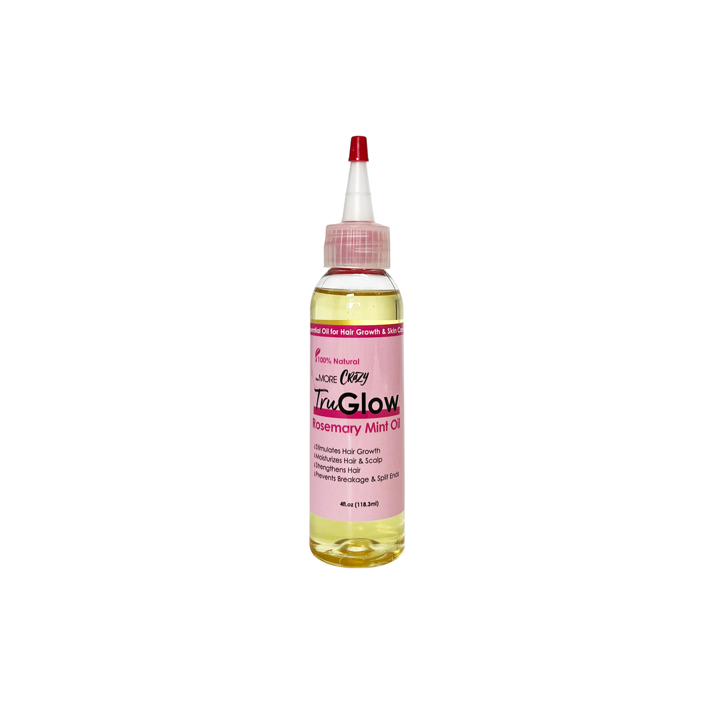 TheMore Crazy TruGlow 100% Pure Hair Growth Oil 4fl oz