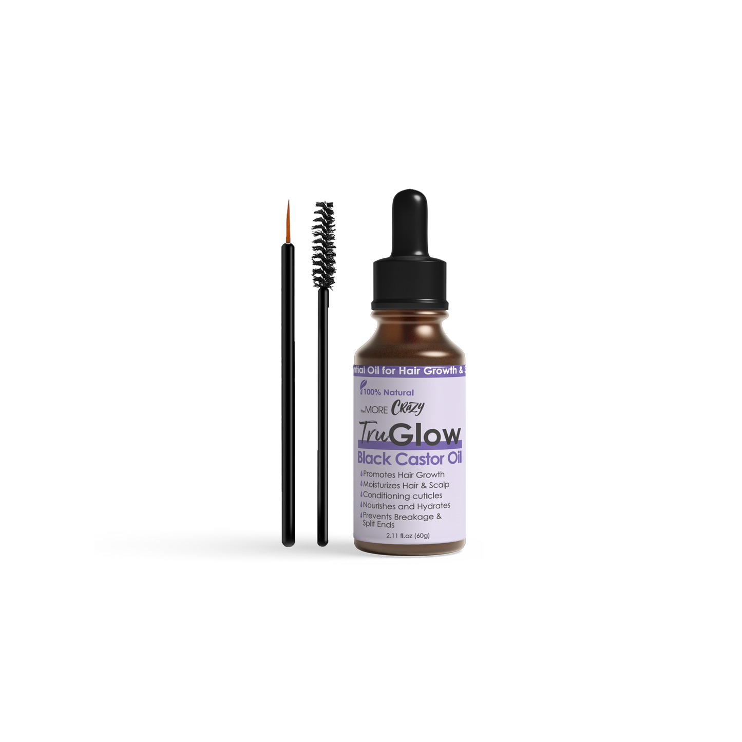 TheMore Crazy TruGlow 100% Pure Hair Growth Oil 2fl oz