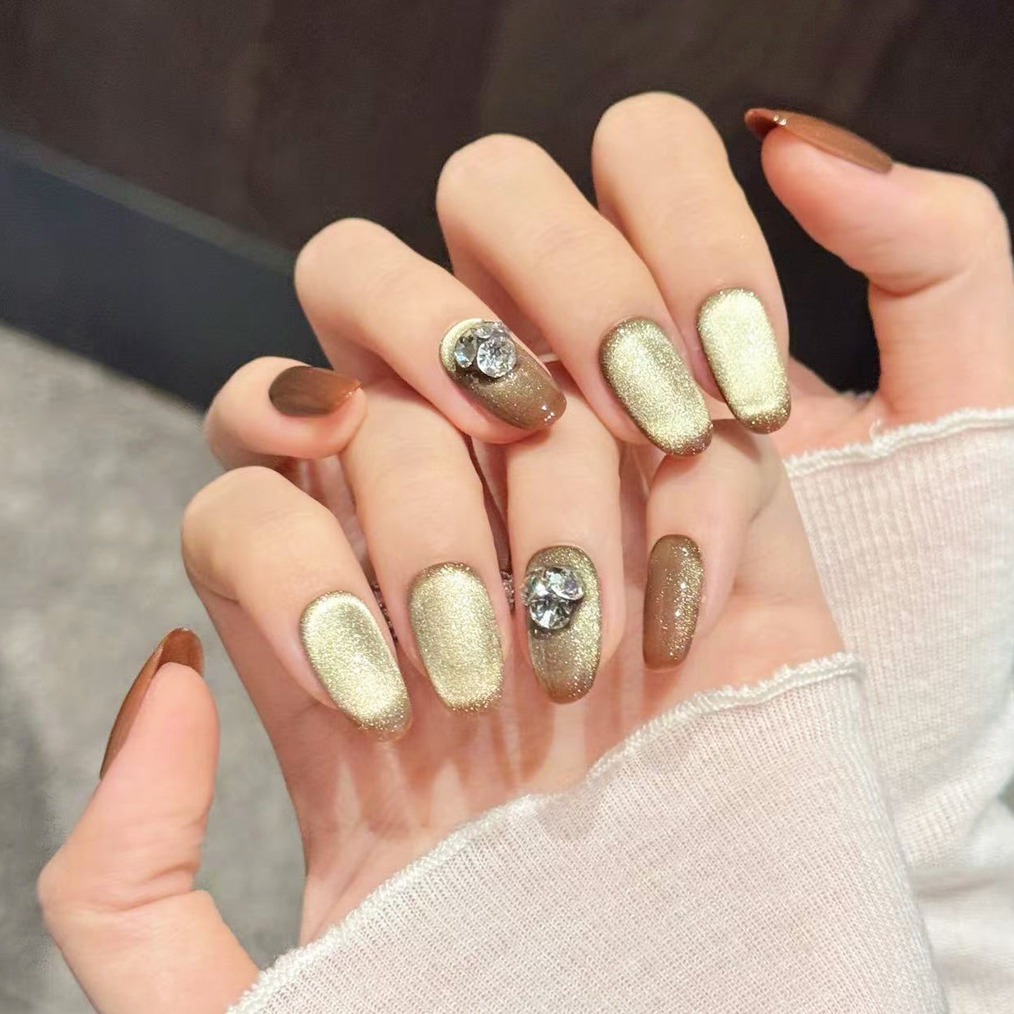 TheMore Crazy 100% Handcrafted Premium Press-On Nails [N001]