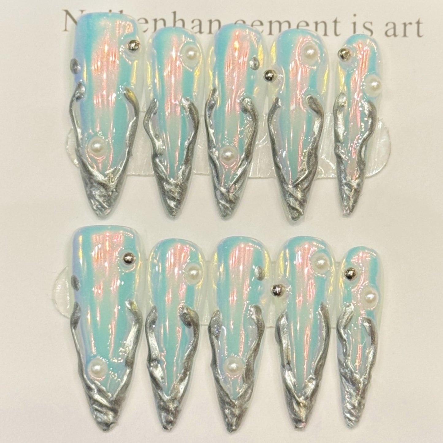 TheMore Crazy 100% Handcrafted Premium Press-On Nails [N003]