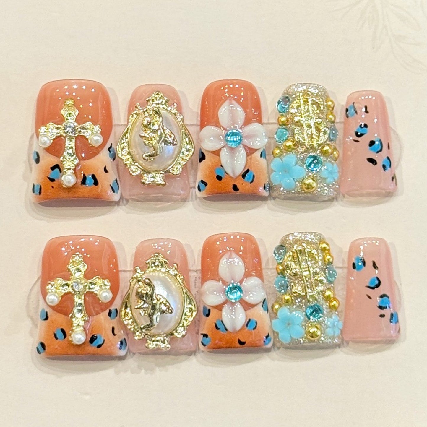 TheMore Crazy 100% Handcrafted Premium Press-On Nails [N007]