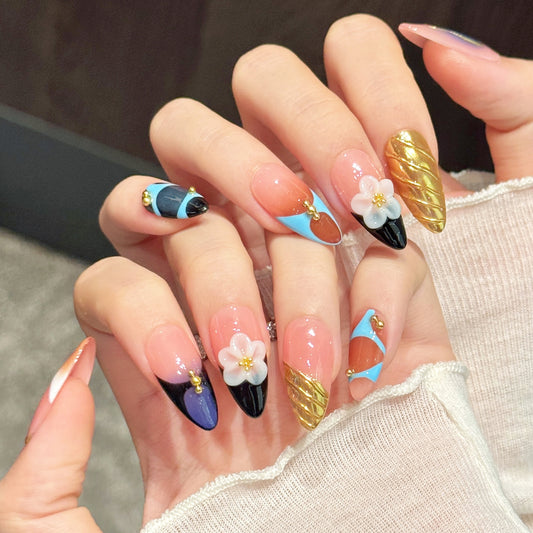 TheMore Crazy 100% Handcrafted Premium Press-On Nails [N010]