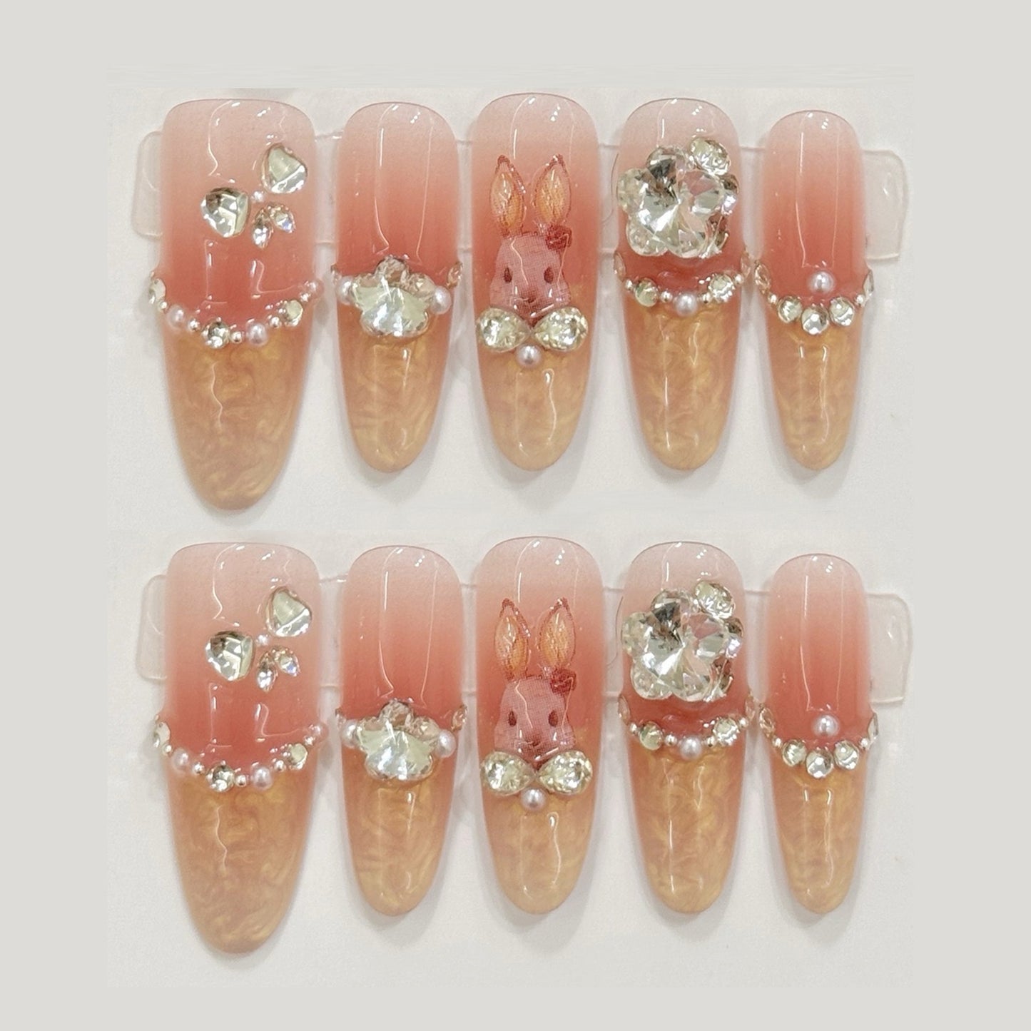 TheMore Crazy 100% Handcrafted Premium Press-On Nails [N011]