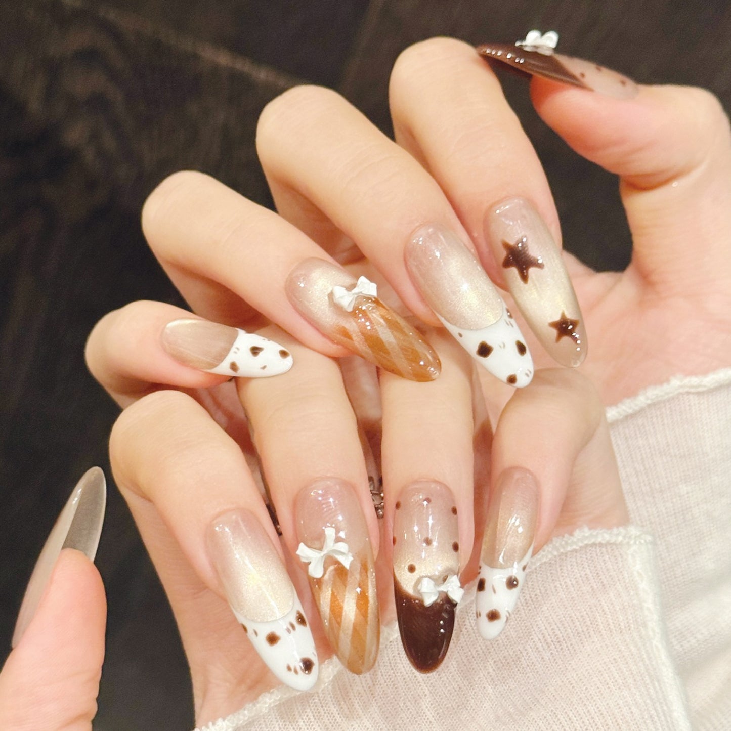 TheMore Crazy 100% Handcrafted Premium Press-On Nails [N018]