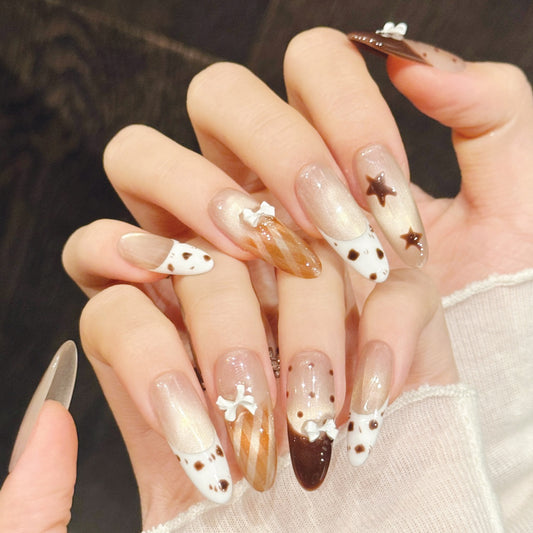 TheMore Crazy 100% Handcrafted Premium Press-On Nails [N018]