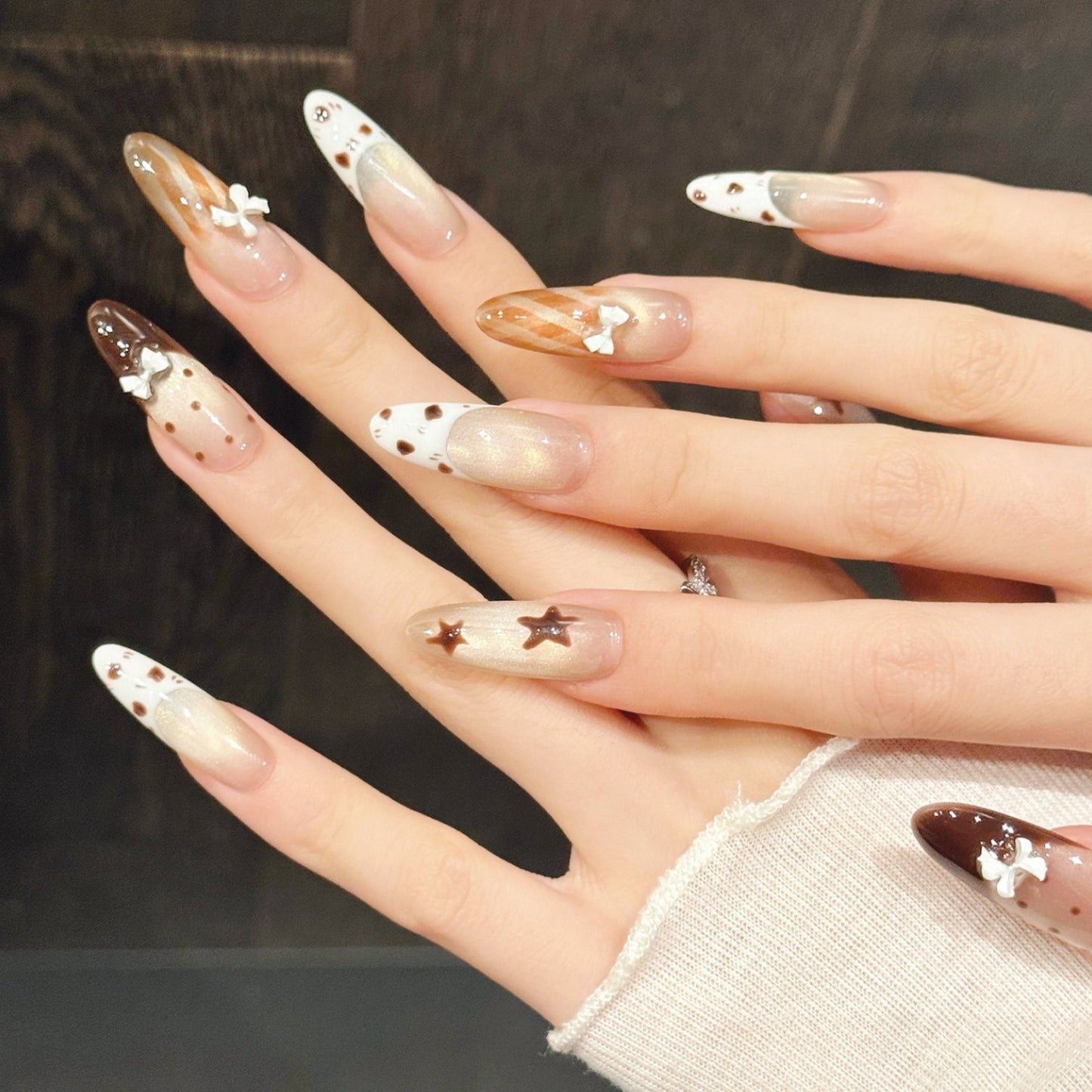 TheMore Crazy 100% Handcrafted Premium Press-On Nails [N018]