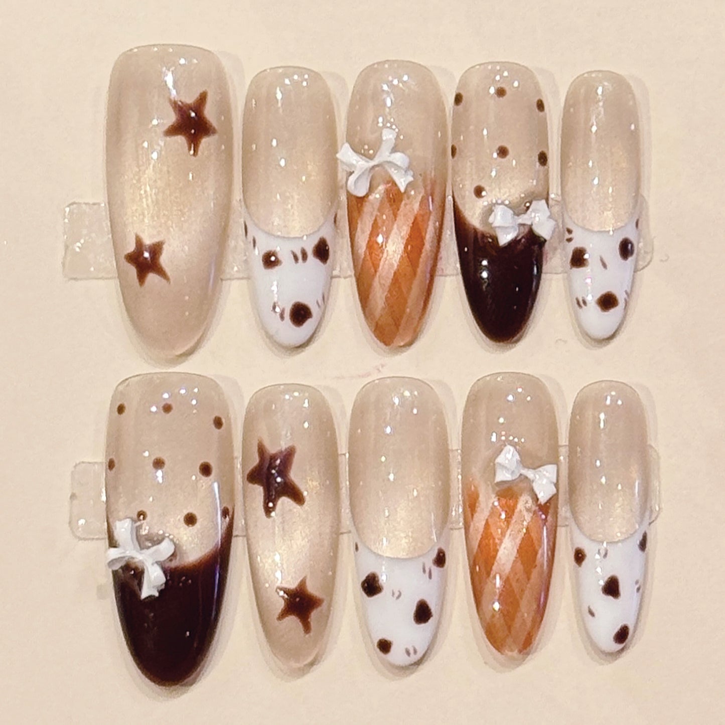 TheMore Crazy 100% Handcrafted Premium Press-On Nails [N018]