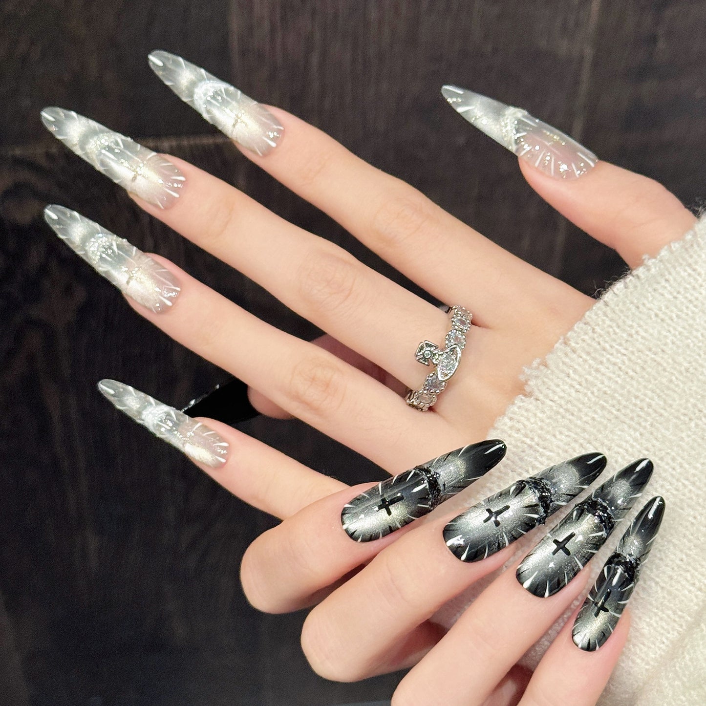 TheMore Crazy 100% Handcrafted Premium Press-On Nails [N023]