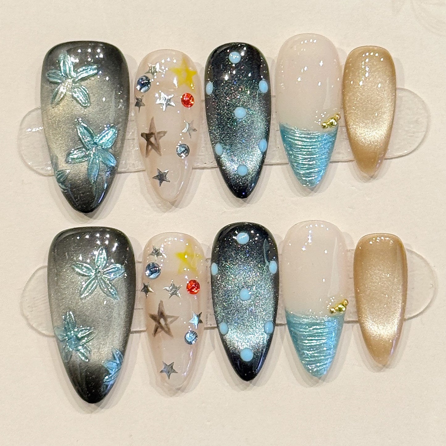 TheMore Crazy 100% Handcrafted Premium Press-On Nails [N026]