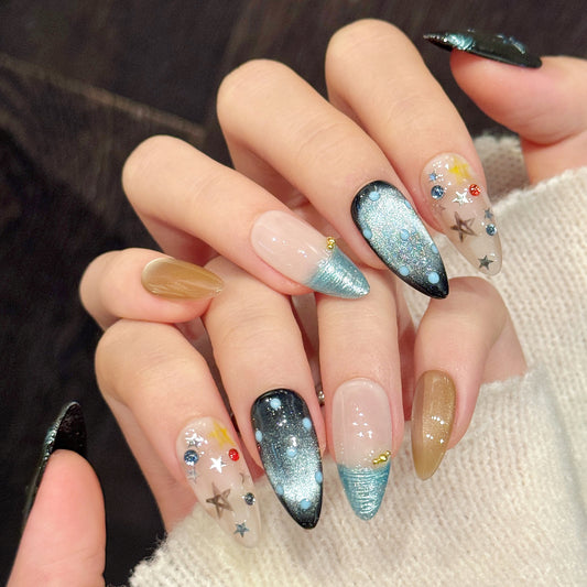 TheMore Crazy 100% Handcrafted Premium Press-On Nails [N026]