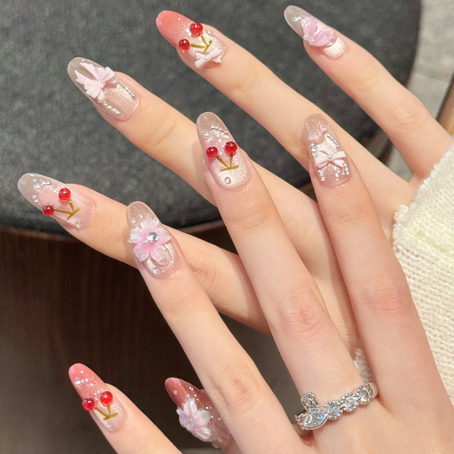 TheMore Crazy 100% Handcrafted Premium Press-On Nails [N039]