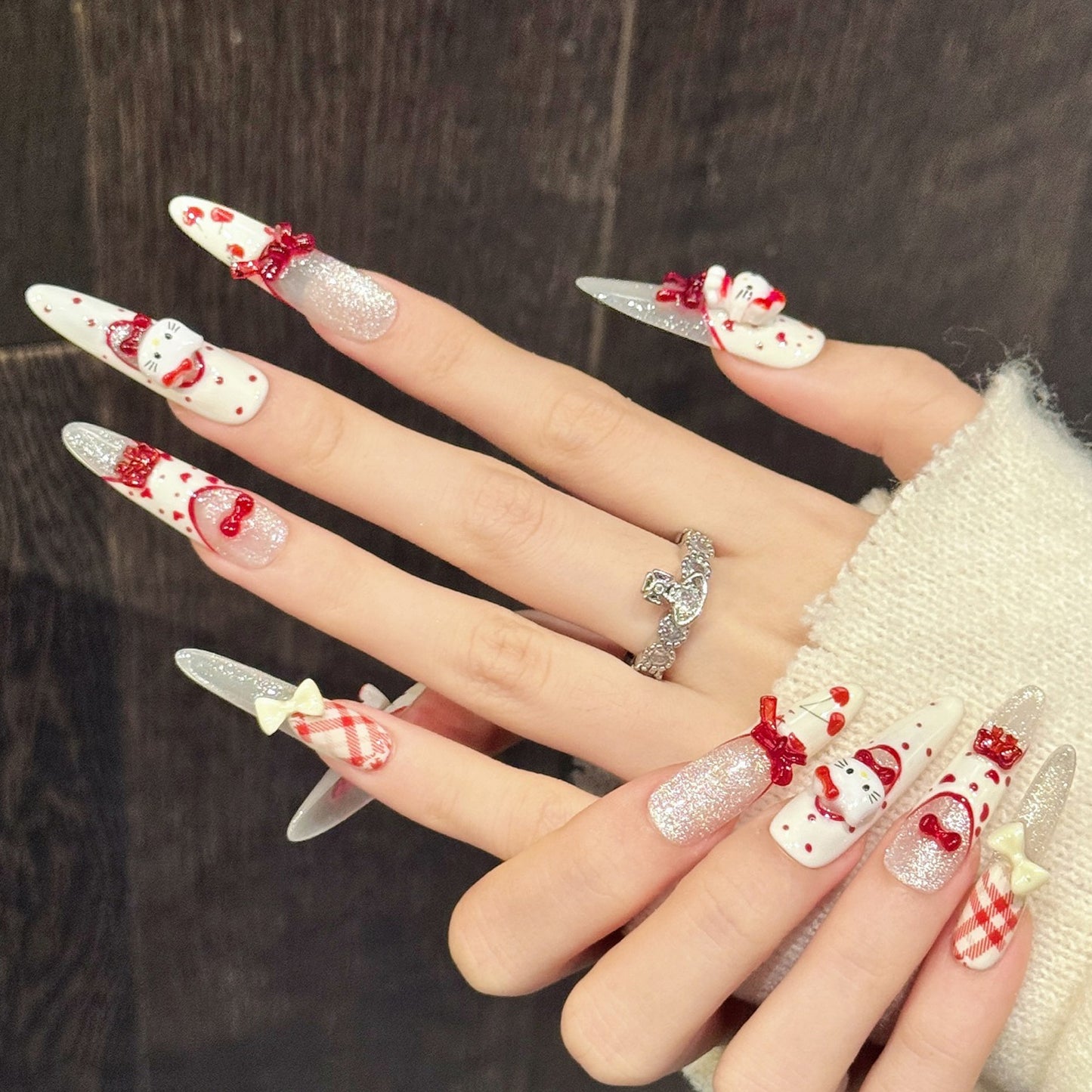 TheMore Crazy 100% Handcrafted Premium Press-On Nails [N040]