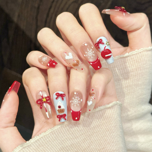 TheMore Crazy 100% Handcrafted Premium Press-On Nails [N041]