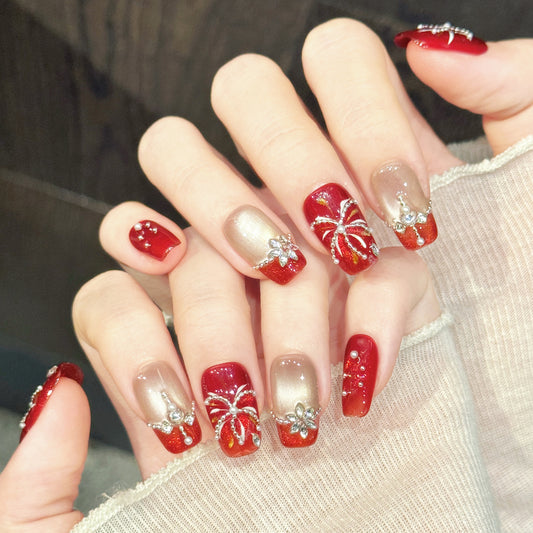 TheMore Crazy 100% Handcrafted Premium Press-On Nails [N044]