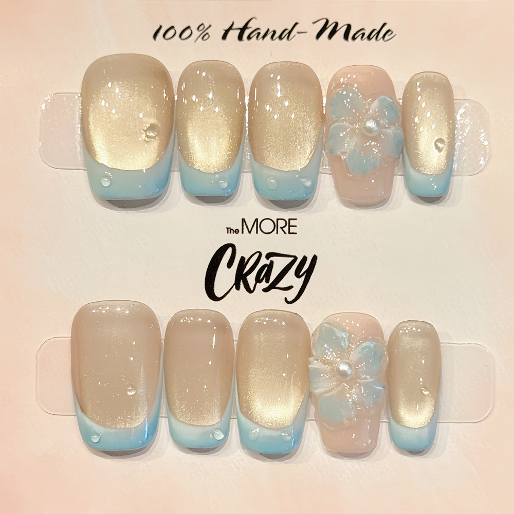 TheMore Crazy 100% Handcrafted Premium Press-On Nails [N046]