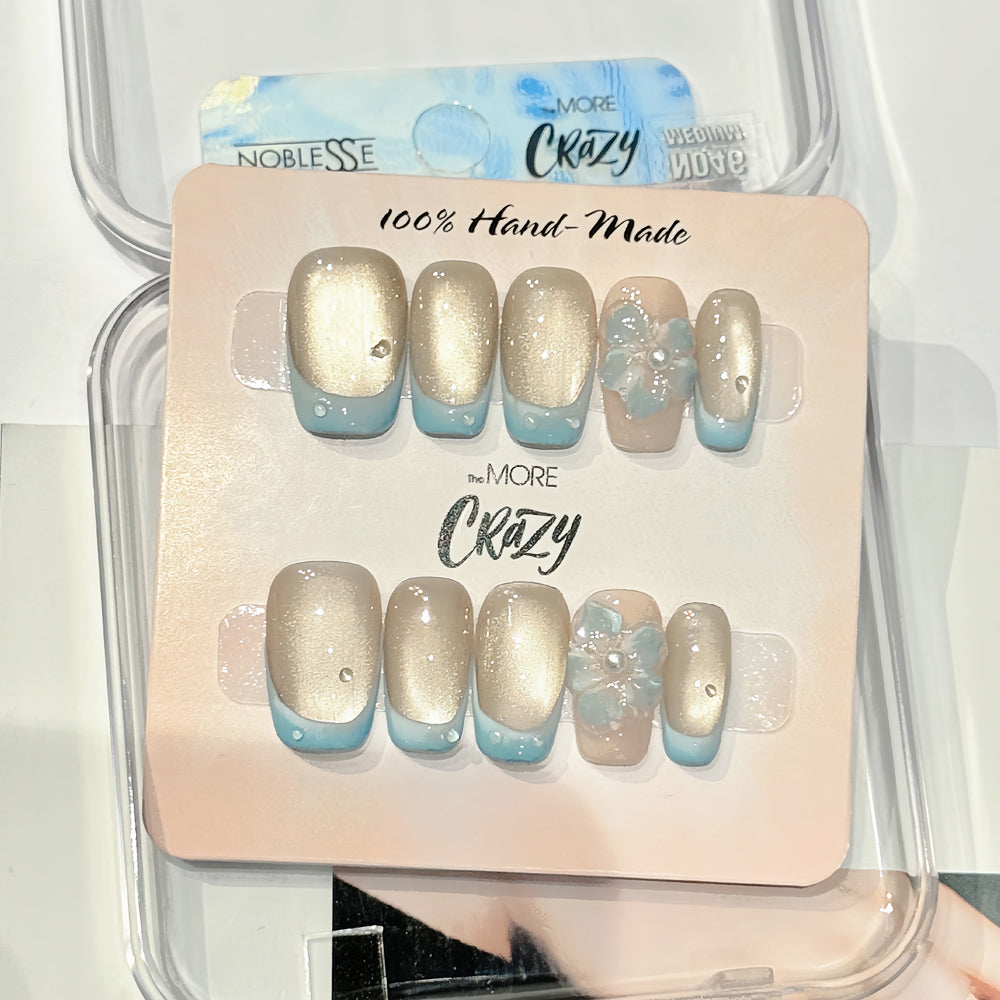 TheMore Crazy 100% Handcrafted Premium Press-On Nails [N046]
