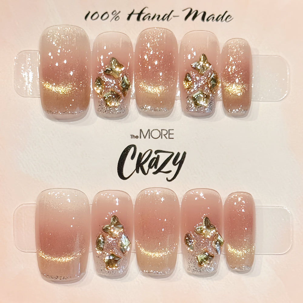 TheMore Crazy 100% Handcrafted Premium Press-On Nails [N047]