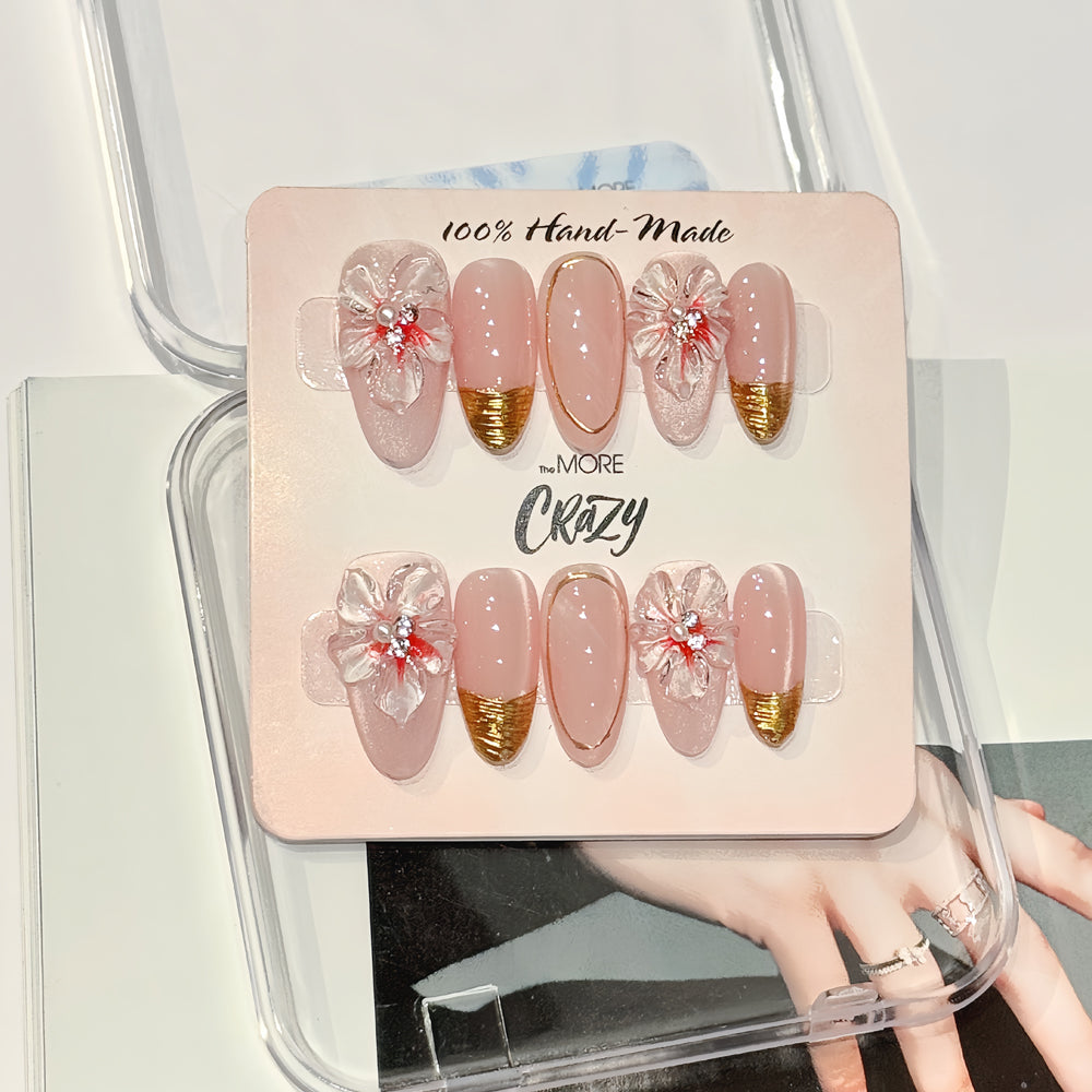 TheMore Crazy 100% Handcrafted Premium Press-On Nails [N048]