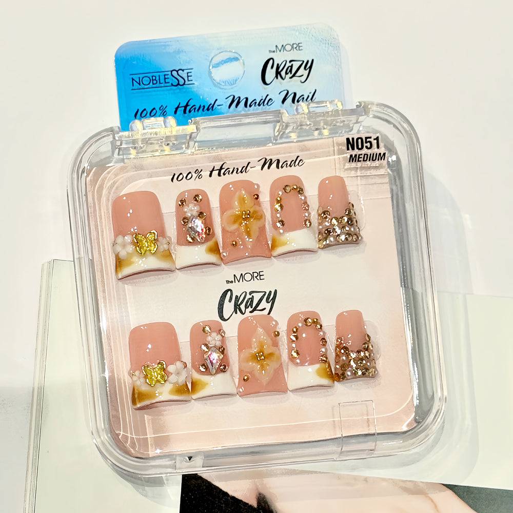TheMore Crazy 100% Handcrafted Premium Press-On Nails [N051]