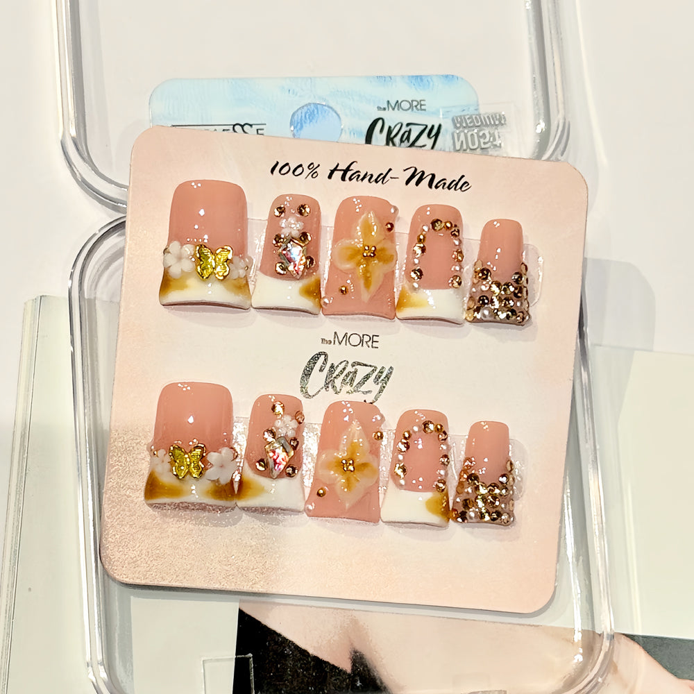 TheMore Crazy 100% Handcrafted Premium Press-On Nails [N051]