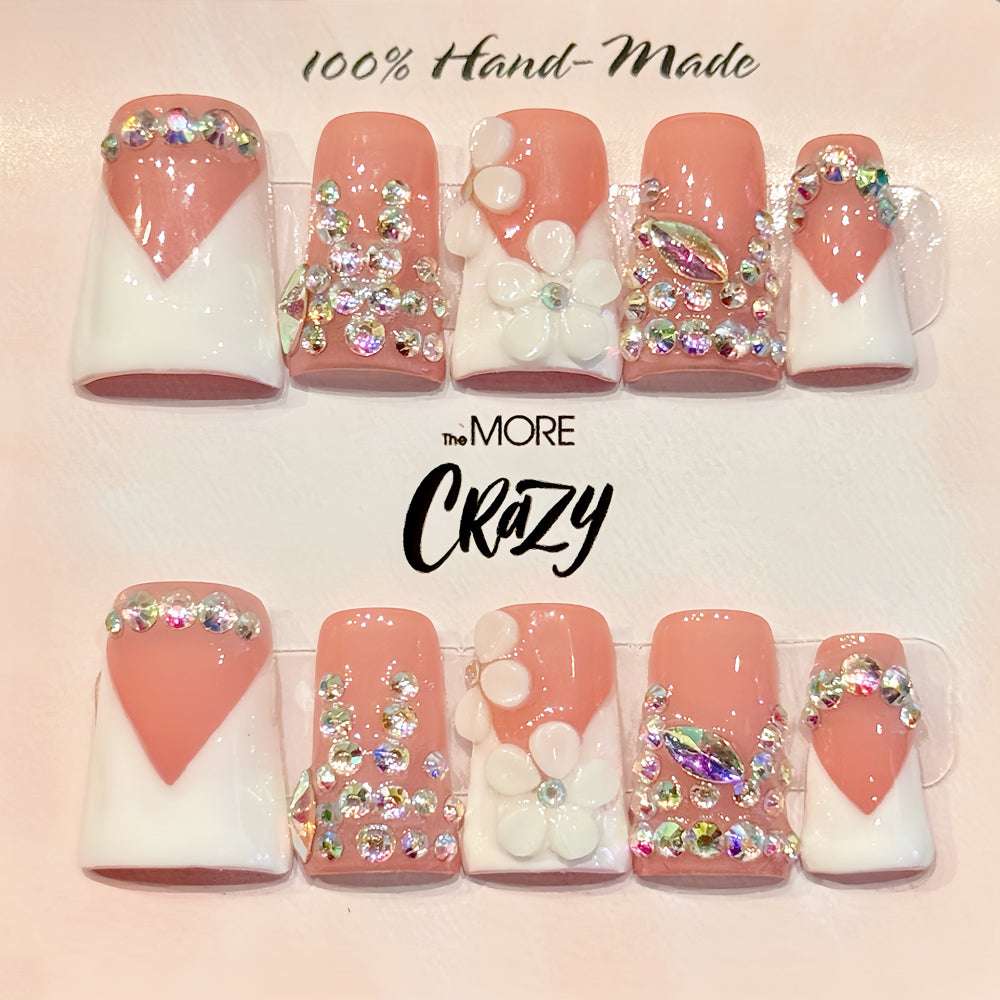 TheMore Crazy 100% Handcrafted Premium Press-On Nails [N052]