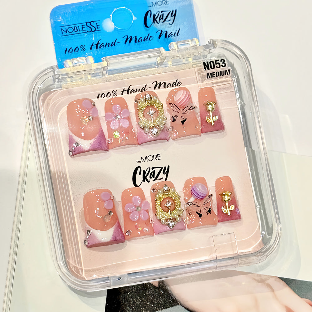 TheMore Crazy 100% Handcrafted Premium Press-On Nails [N053]