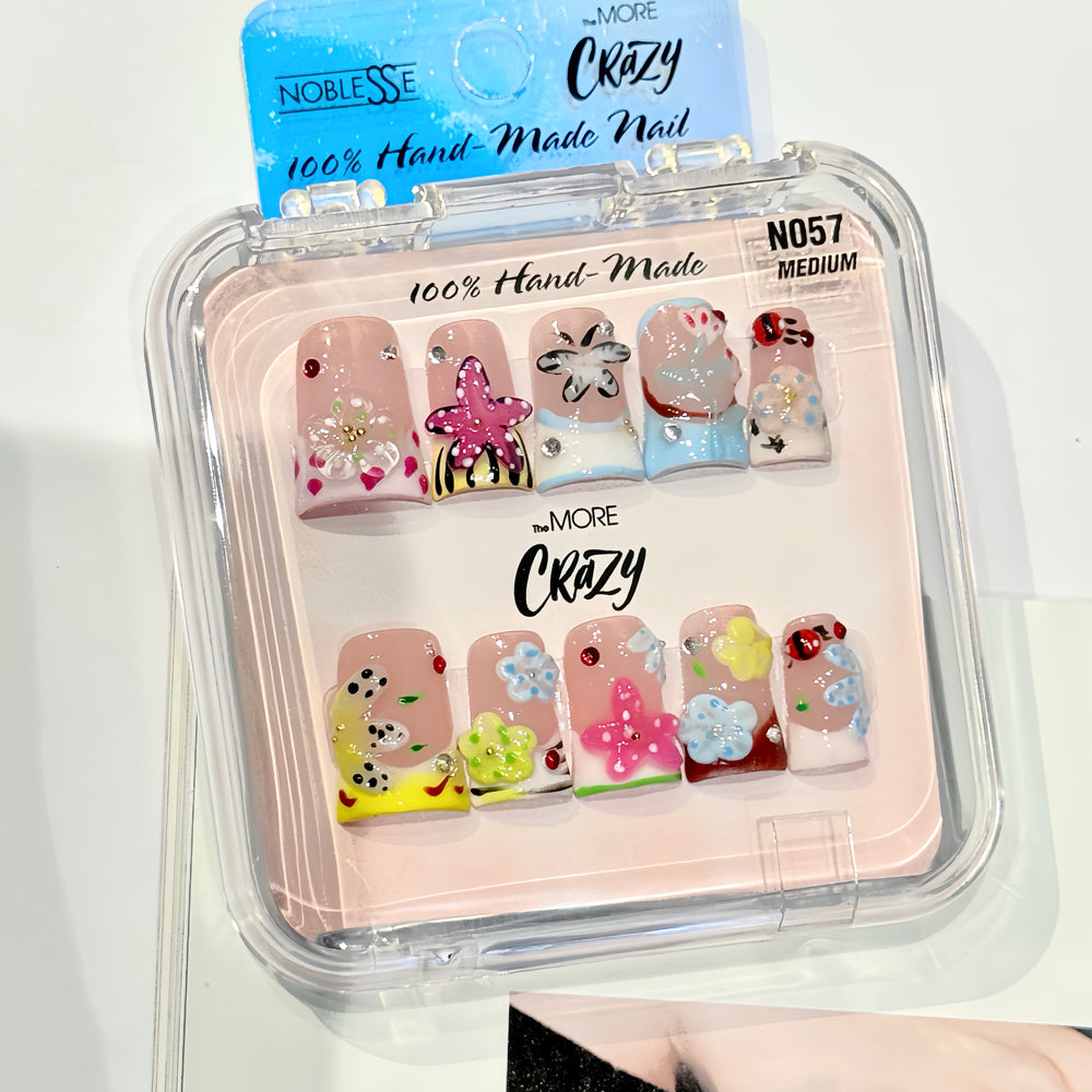 TheMore Crazy 100% Handcrafted Premium Press-On Nails [N057