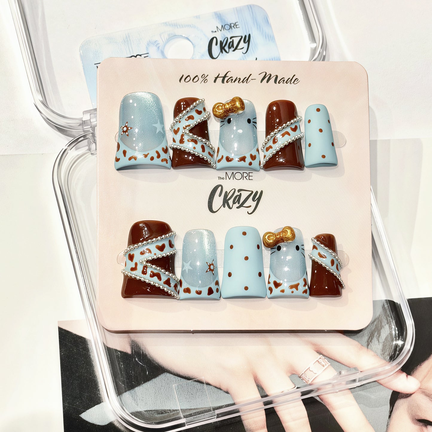 TheMore Crazy 100% Handcrafted Premium Press-On Nails [N063]