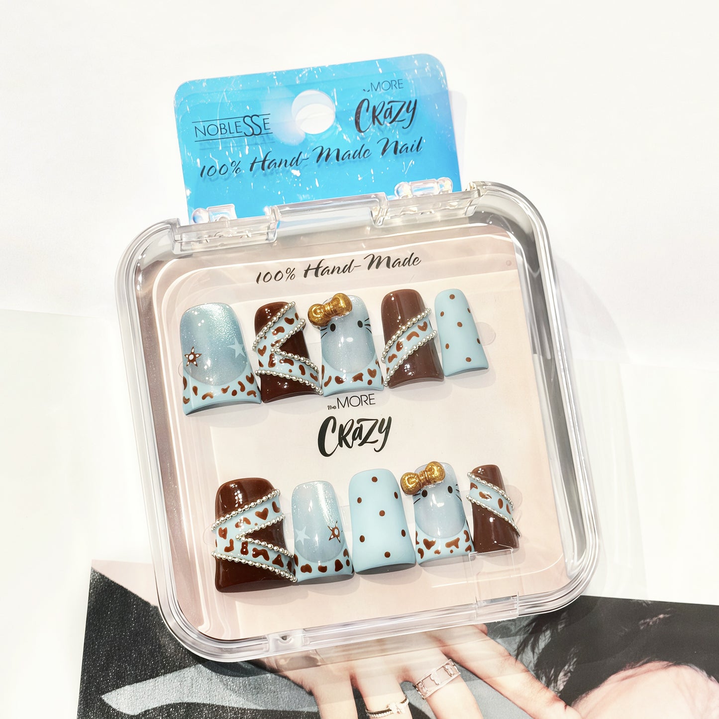 TheMore Crazy 100% Handcrafted Premium Press-On Nails [N063]