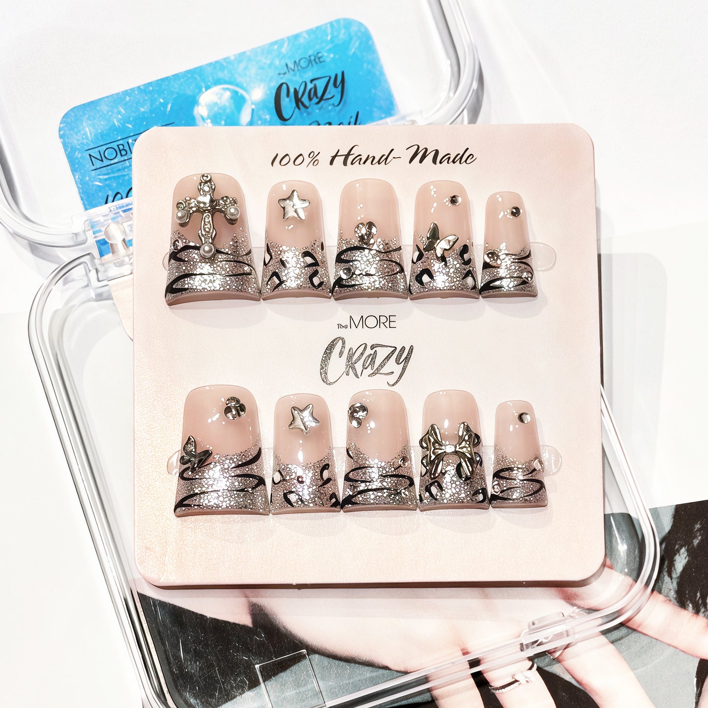 TheMore Crazy 100% Handcrafted Premium Press-On Nails [N064]