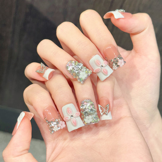 TheMore Crazy 100% Handcrafted Premium Press-On Nails [N066]
