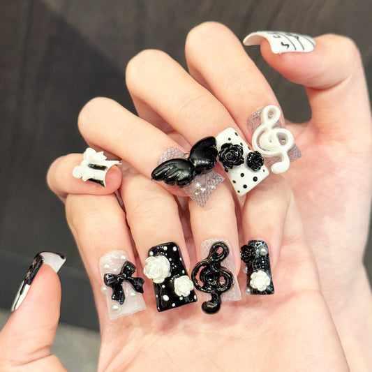 TheMore Crazy 100% Handcrafted Premium Press-On Nails [N067]