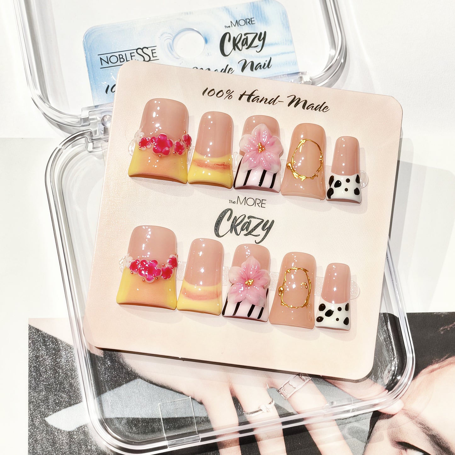 TheMore Crazy 100% Handcrafted Premium Press-On Nails [N068]