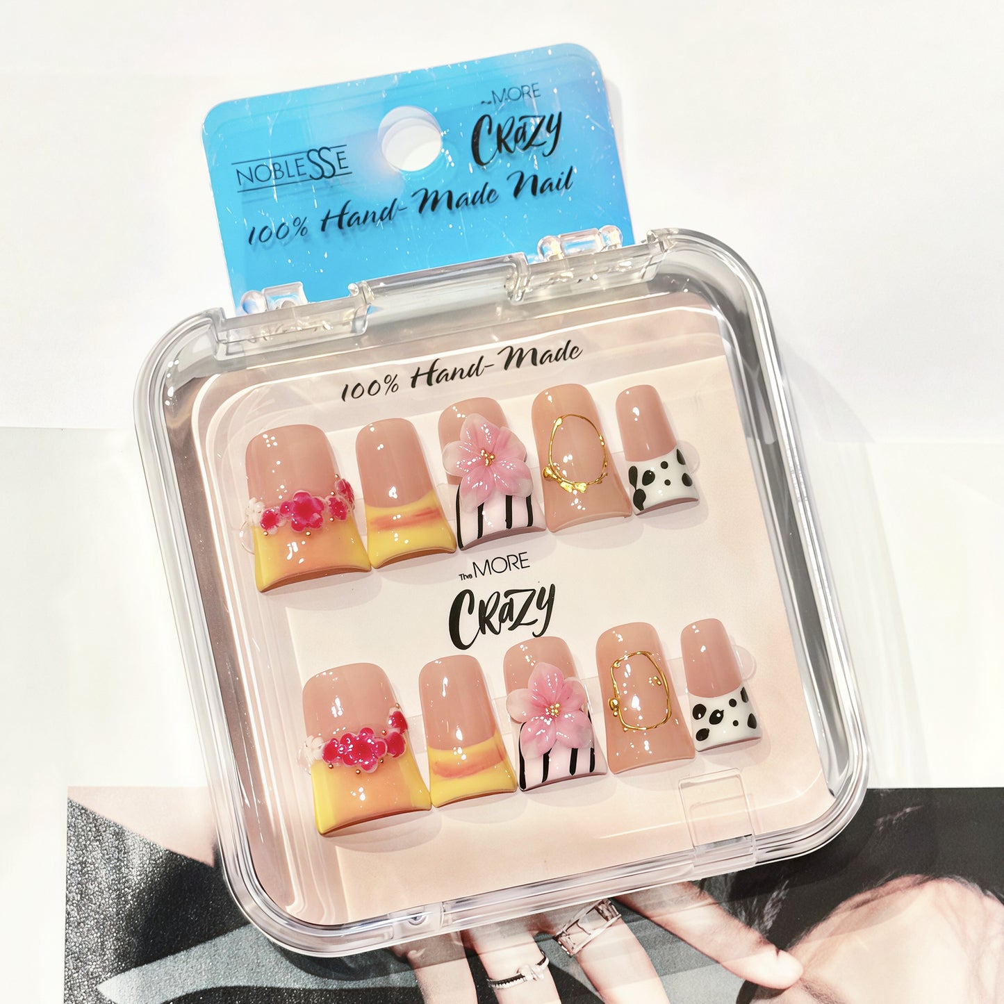 TheMore Crazy 100% Handcrafted Premium Press-On Nails [N068]