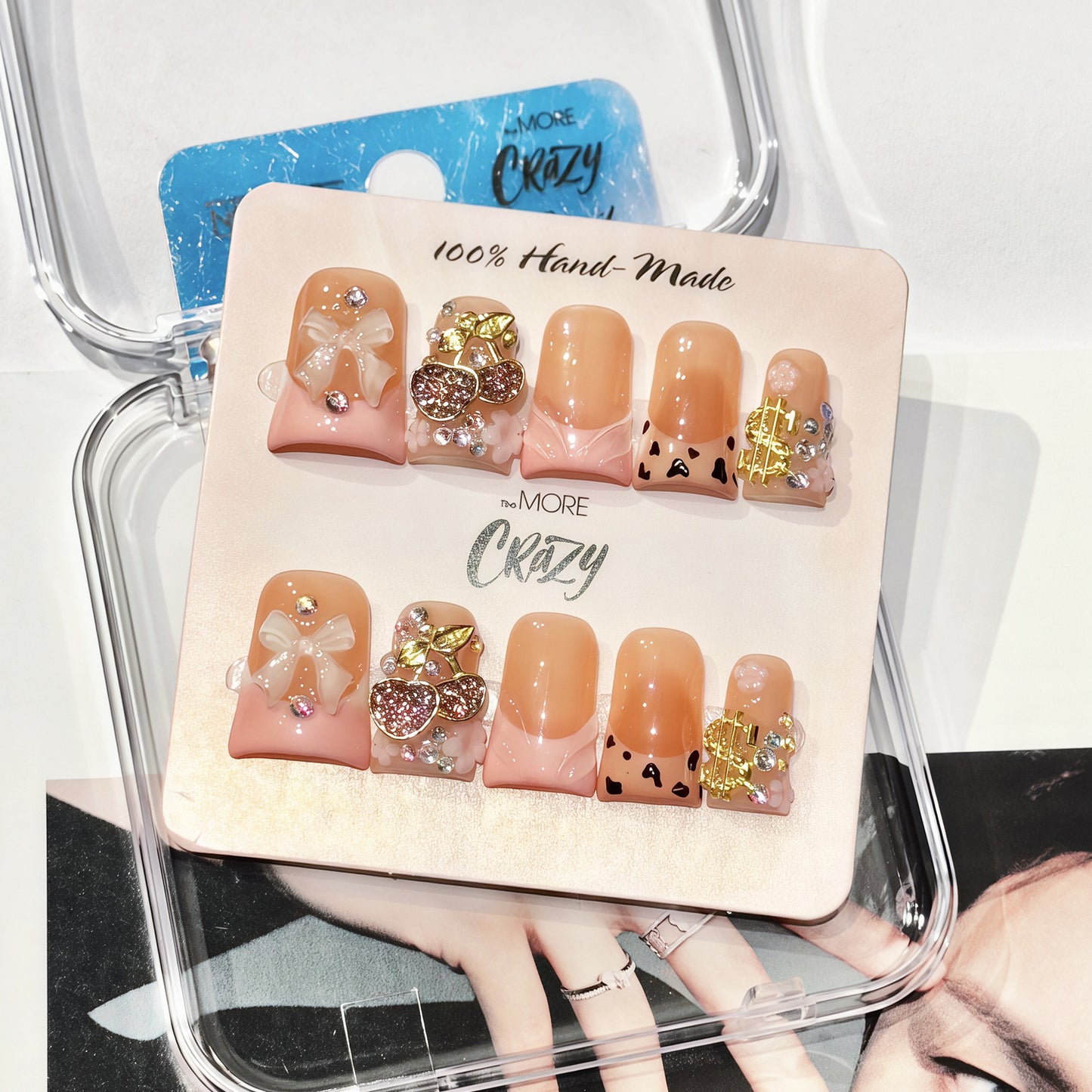 TheMore Crazy 100% Handcrafted Premium Press-On Nails [N069]