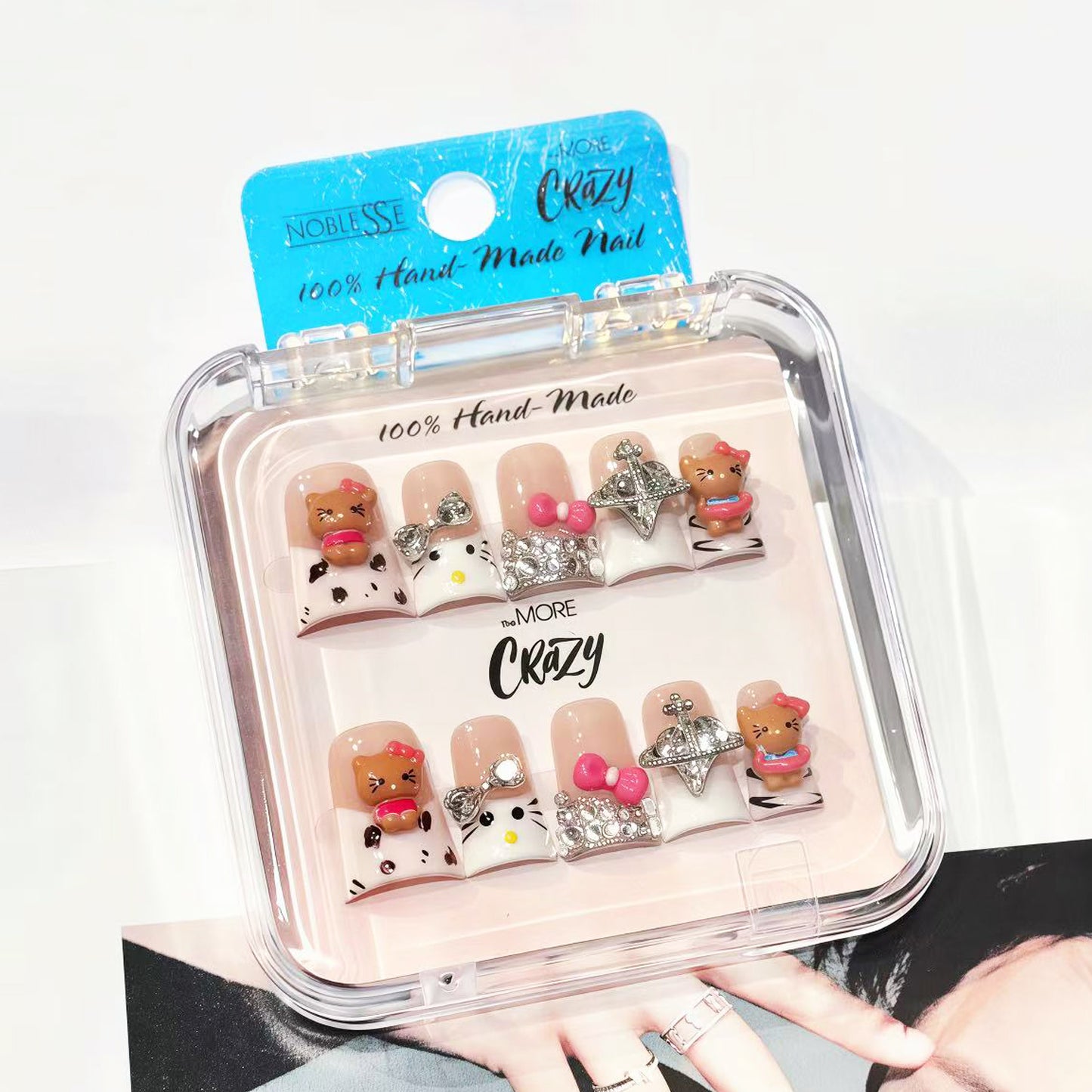 TheMore Crazy 100% Handcrafted Premium Press-On Nails [N070]