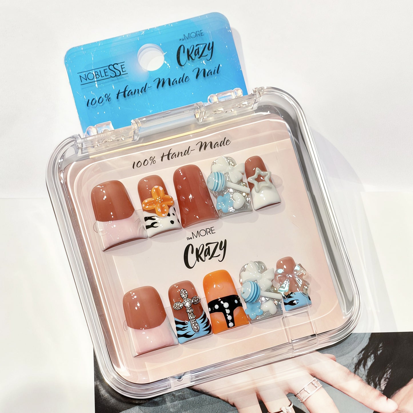TheMore Crazy 100% Handcrafted Premium Press-On Nails [N073]