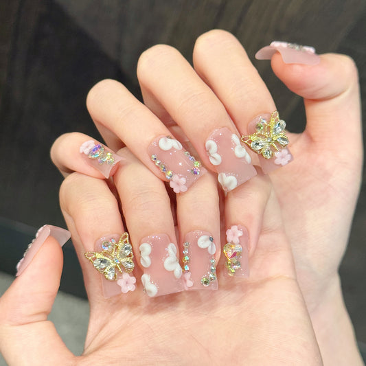 TheMore Crazy 100% Handcrafted Premium Press-On Nails [N074]