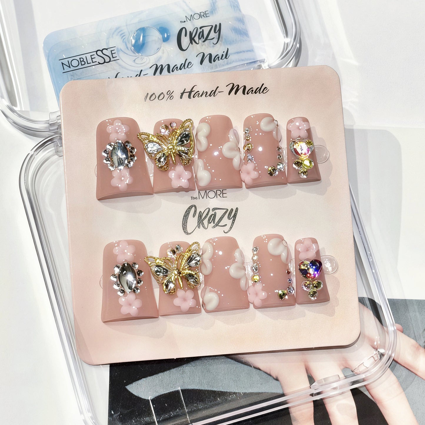 TheMore Crazy 100% Handcrafted Premium Press-On Nails [N074]